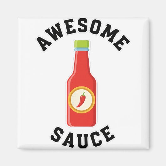 Kip Awesome Sausfles Magneet (Voorkant)