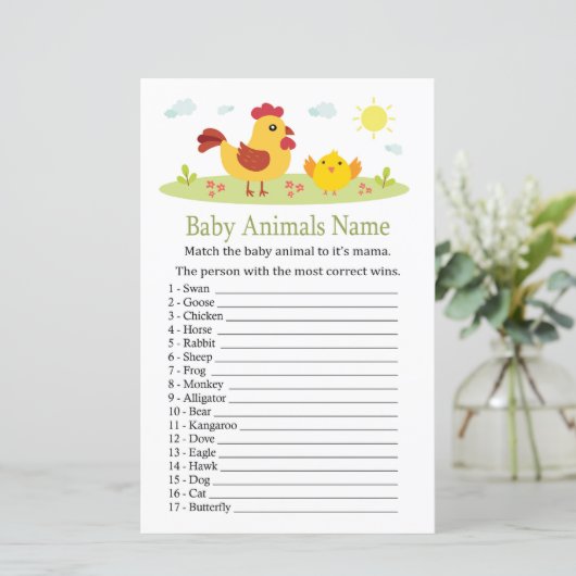 Kip Baby Animals Name Game (Staand voorkant)