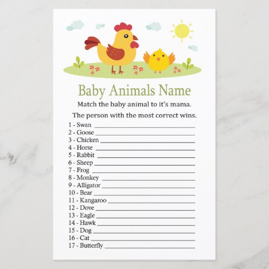 Kip Baby Animals Name Game (Voorkant)