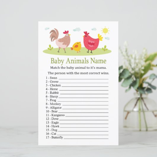 Kip Baby Animals Name Game (Staand voorkant)