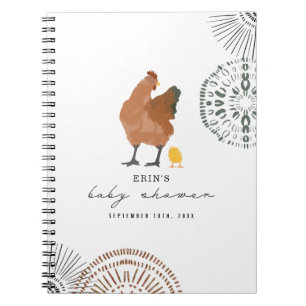 Kip Baby shower Guest Book Notitieboek