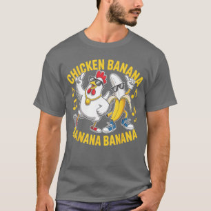 Kip Banaan Banaan Banaan Muziek Liefhebber Musicus T-shirt