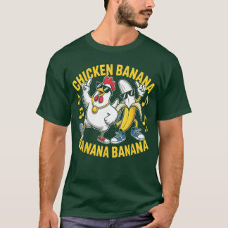 Kip Banaan Banaan Banaan Muziek Liefhebber Muzikan T-shirt