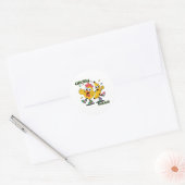 KIP BANAAN DANS RONDE STICKER (Envelop)