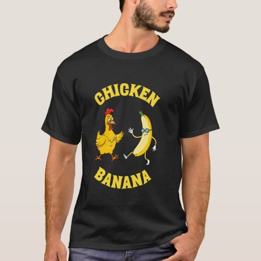 Kip Banaan Grappig T-shirt (Voorkant)