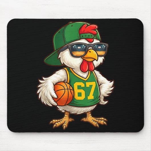Kip Basketbal 67 Gen Alpha Jargon Srts Mannen Jong Muismat (Voorkant)