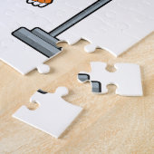Kip bij Fitness Pull-ups Legpuzzel (Zijkant)