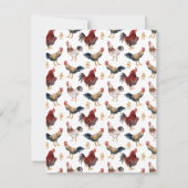 Kip Boerderij Dierennota Kaart Notitiekaartje (Achterkant)