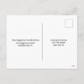  Kip Boerderij Feestdagenkaart (Achterkant)