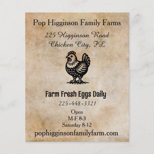  Kip Boerderij Flyer (Voorkant)