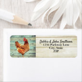 Kip Boerderij Free Range Hobby Boerderij Return Ad Etiket (Insitu)