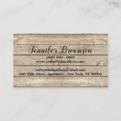 Kip Boerderij Hout Rustiek Ei Hen Visitekaartje (Achterkant)