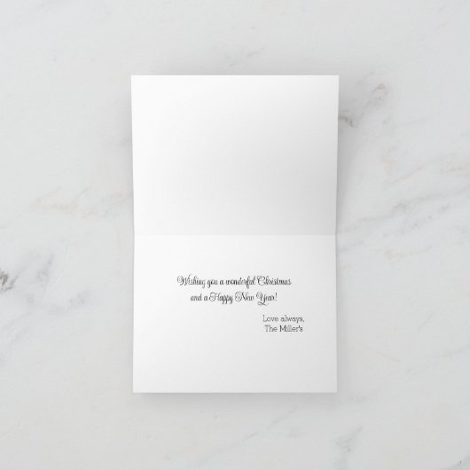 Kip Boerderij Kerst Kaart (Binnen)