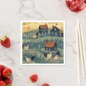 kip Boerderij papier servet (Insitu)