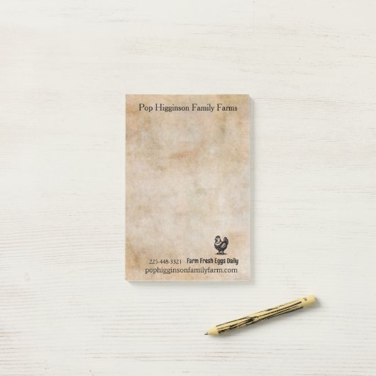  Kip Boerderij Post-it® Notes (Op bureau)