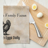  Kip Boerderij Theedoek (Quarter Fold)