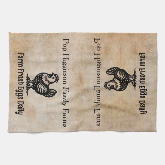  Kip Boerderij Theedoek (Horizontaal)