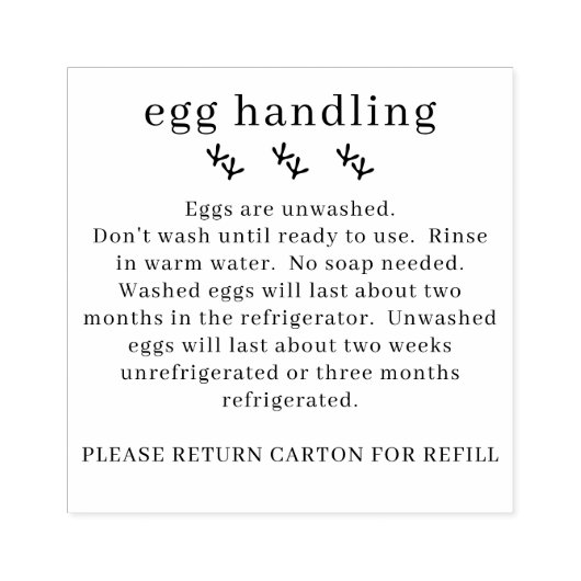 Kip Boerderij Verse Eibehandeling Karton Rubberstempel (Afrduk)