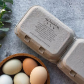 Kip Boerderij Verse Eibehandeling Karton Rubberstempel