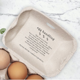 Kip Boerderij Verse Eibehandeling Karton Rubberstempel