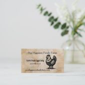  Kip Boerderij Visitekaartje (Staand voorkant)