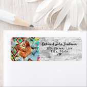 Kip Boerderij Vrije Waaier Hobby Boerderij Western Etiket (Insitu)