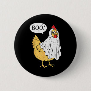 Kip Boo Halloween Kostuum Boerenjongens Tienerjong Ronde Button 5,7 Cm