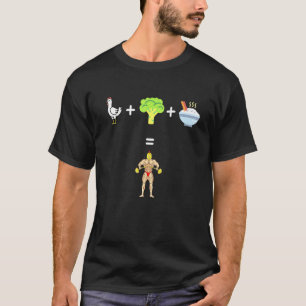 Kip Broccoli En Rijst Meme Gym Fitness T-shirt