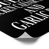 Kip Caesar Salade Kleding Geweldig Grappig Brood D Poster (Hoek)