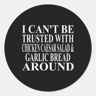 Kip Caesar Salade Kleding Geweldig Grappig Brood D Ronde Sticker