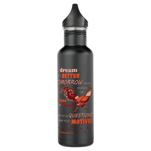 Kip citaat Roestvrij waterfles Waterfles (Links)