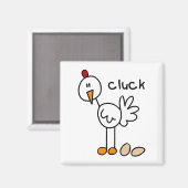 Kip Cluck Magneet (Voorkant / Achterkant)