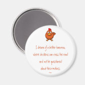 Kip Crossing Motieven Magnet (Voorkant / Achterkant)