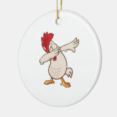 Kip Dabbing Boer Dab Dans Keramisch Ornament (Links)