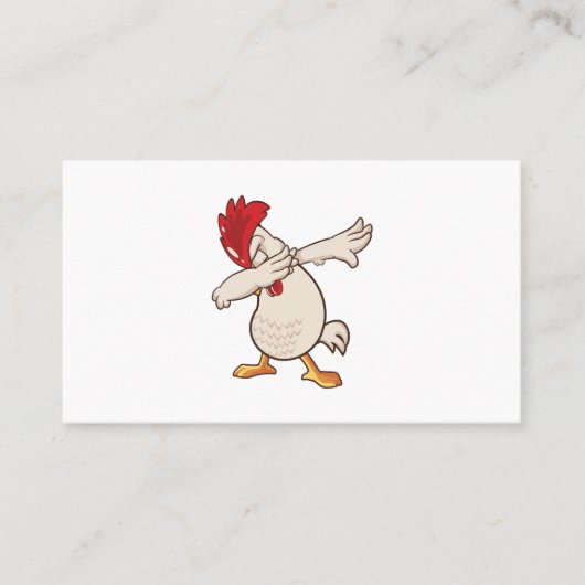 Kip Dabbing Boer Dab Dans Visitekaartje (Voorkant)