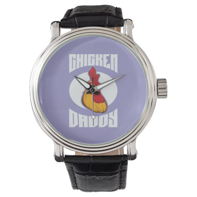 Kip Daddy Gekweekte Pluimvee Horloge (Voorkant)