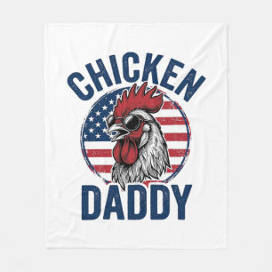 Kip Daddy Haan Oude Patriottische Shirt Desi Fleece Deken