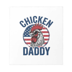 Kip Daddy Haan Retro Patriottisch Shirt Desi Notitieblok