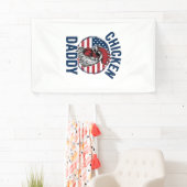 Kip Daddy Haan Retro Patriottisch Shirt Desi Spandoek (Insitu)