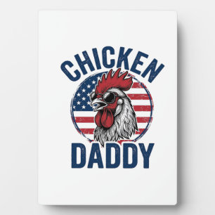 Kip Daddy Haan Vintage Patriottisch Shirt Desi Fotoplaat