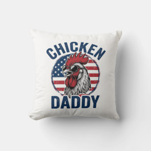 Kip Daddy Haan Vintage Patriottisch Shirt Desi Kussen
