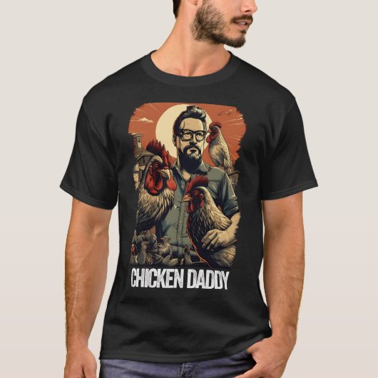 Kip Daddy Kip Vader Boer Pluimvee Vader T-shirt (Voorkant)