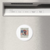 Kip Daddy Vintage Haan Patriottisch Magneet (Insitu (Vaatwasser))