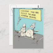 Kip dat het Road Memorial Hospital overschrijdt Briefkaart (Voorkant / Achterkant)