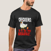 Kip dat Poops Breakfast Animal T-shirt (Voorkant)
