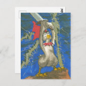 Kip de Barbarie Briefkaart (Voorkant / Achterkant)