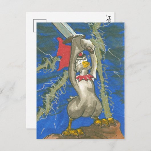 Kip de Barbarie Briefkaart (Voorkant / Achterkant)