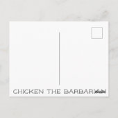 Kip de Barbarie Briefkaart (Achterkant)