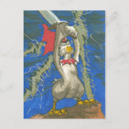 Kip de Barbarie Briefkaart