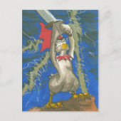 Kip de Barbarie Briefkaart (Voorkant)